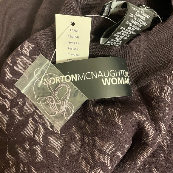 NWT Norton McNaughton Lace Top - Picture 7 of 9